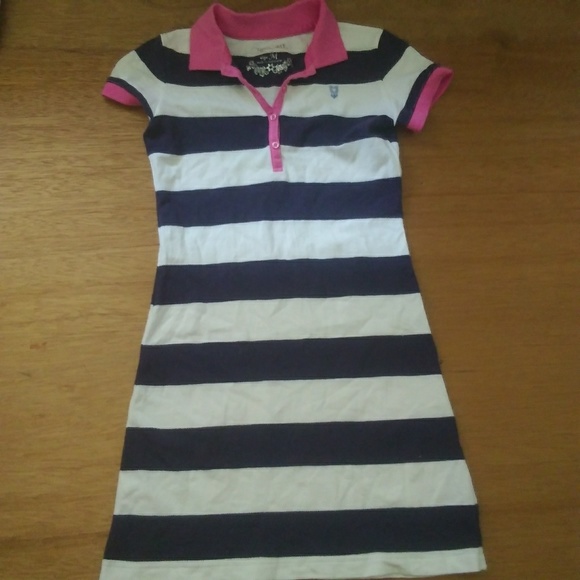Striped Polo Dress - Picture 2 of 3